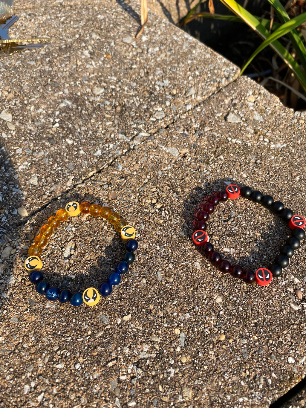 Deadpool/Wolverine Beaded Bracelets