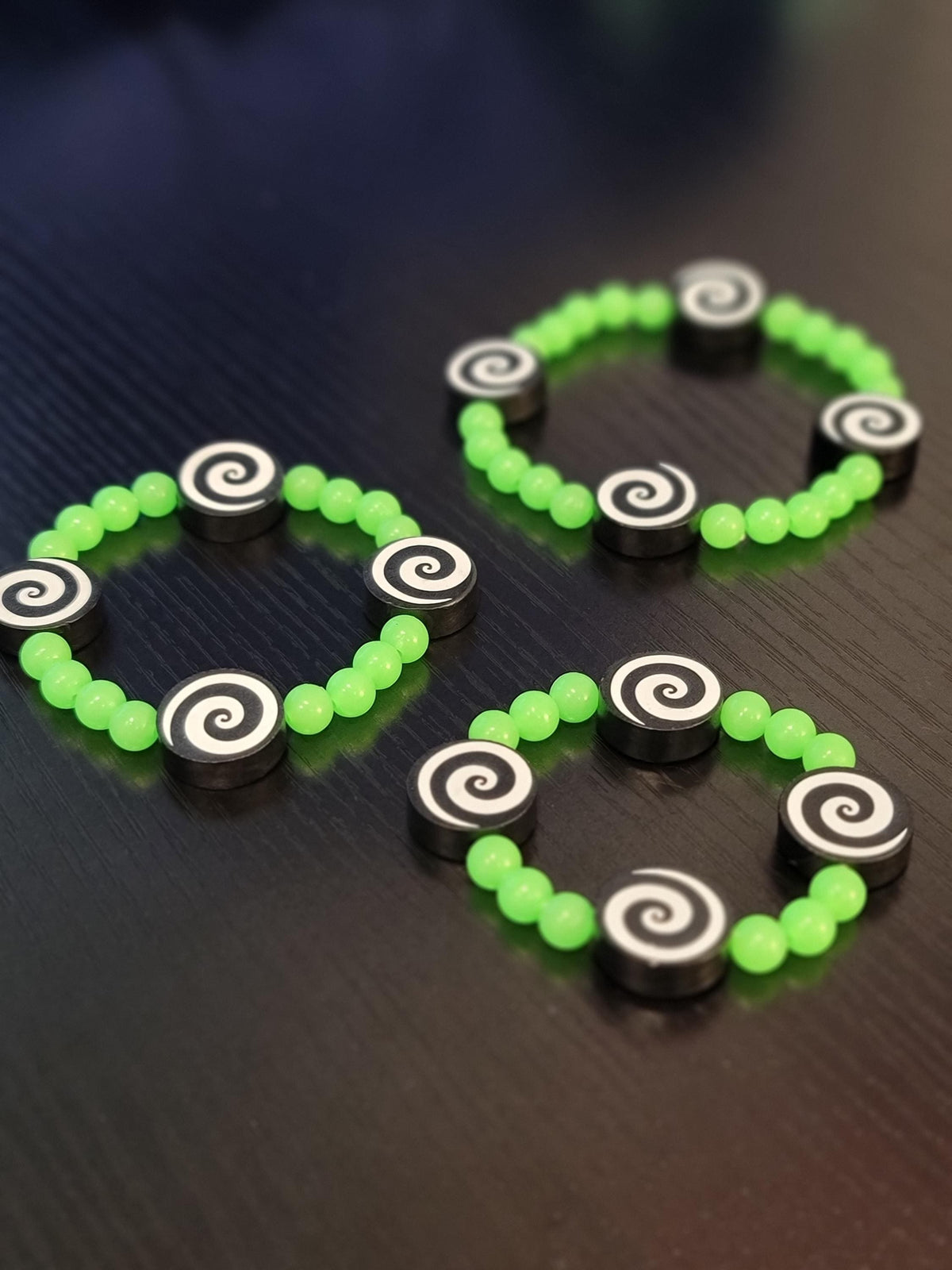 Halloween Glow In The Dark Beaded Bracelets