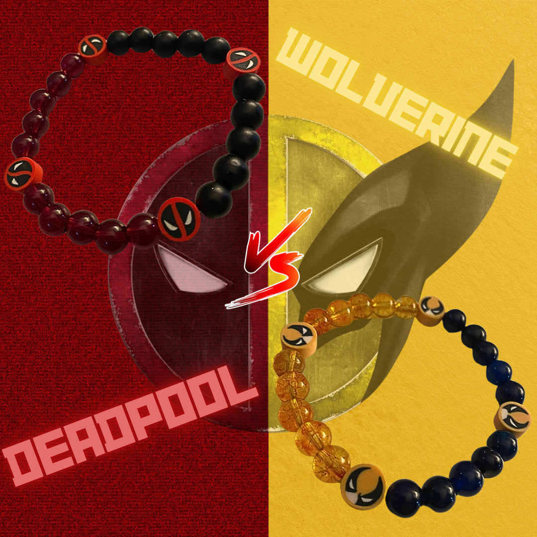 Deadpool/Wolverine Beaded Bracelets