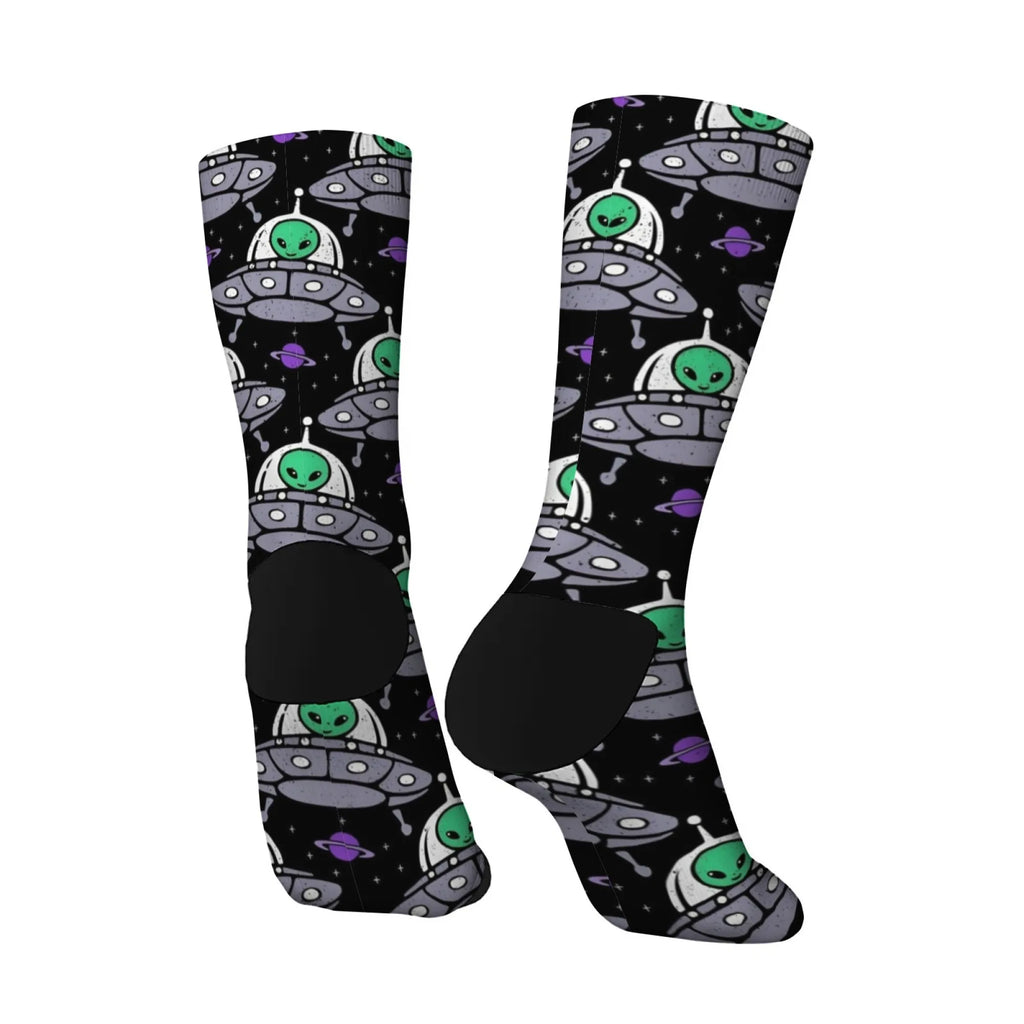 Toon Space Alien Men All Over Print  Socks