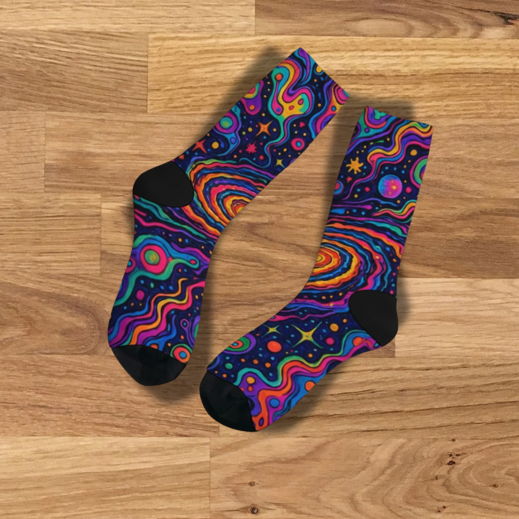 Trippy Universal Style All Over Print Socks