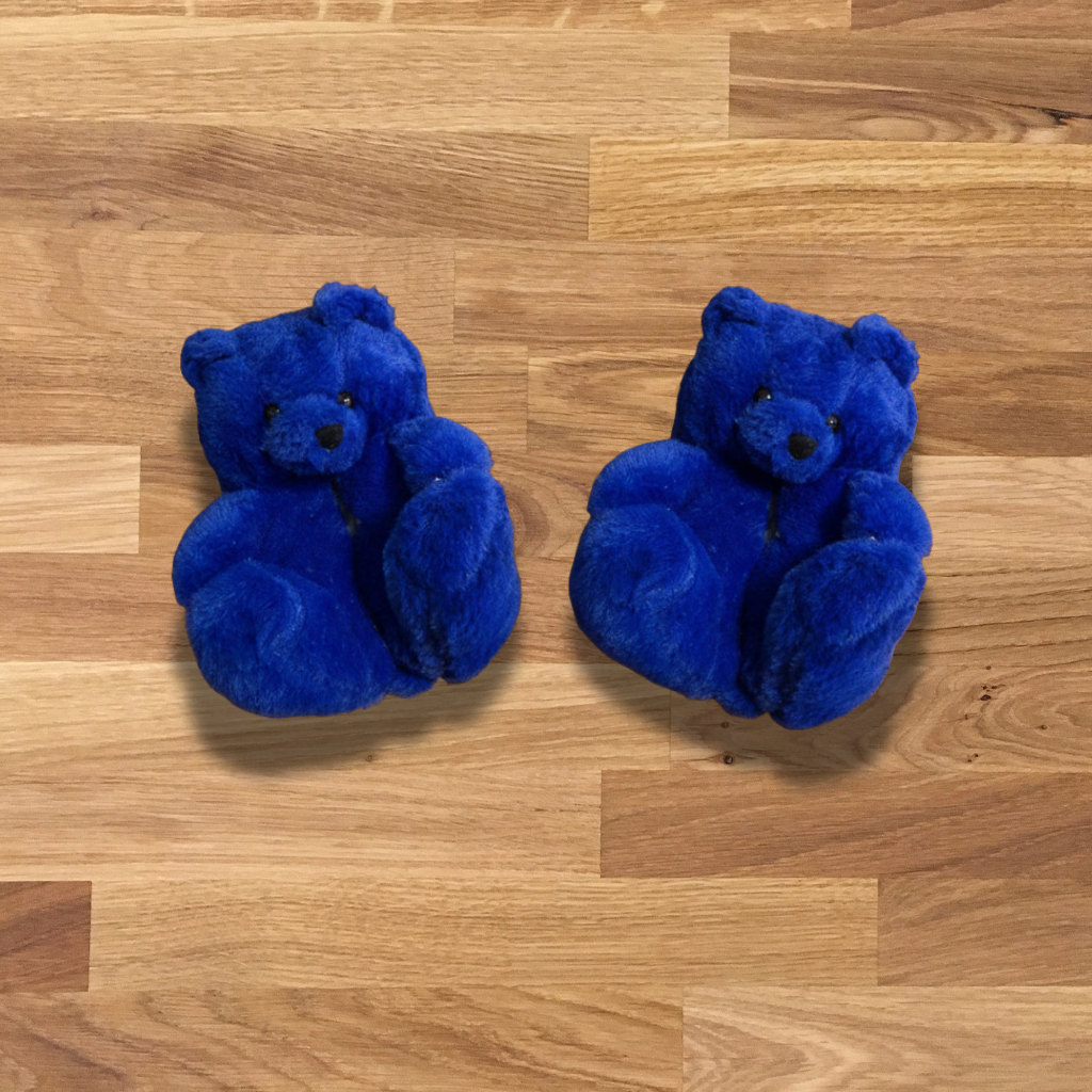 Teddy Bear Plush Slippers