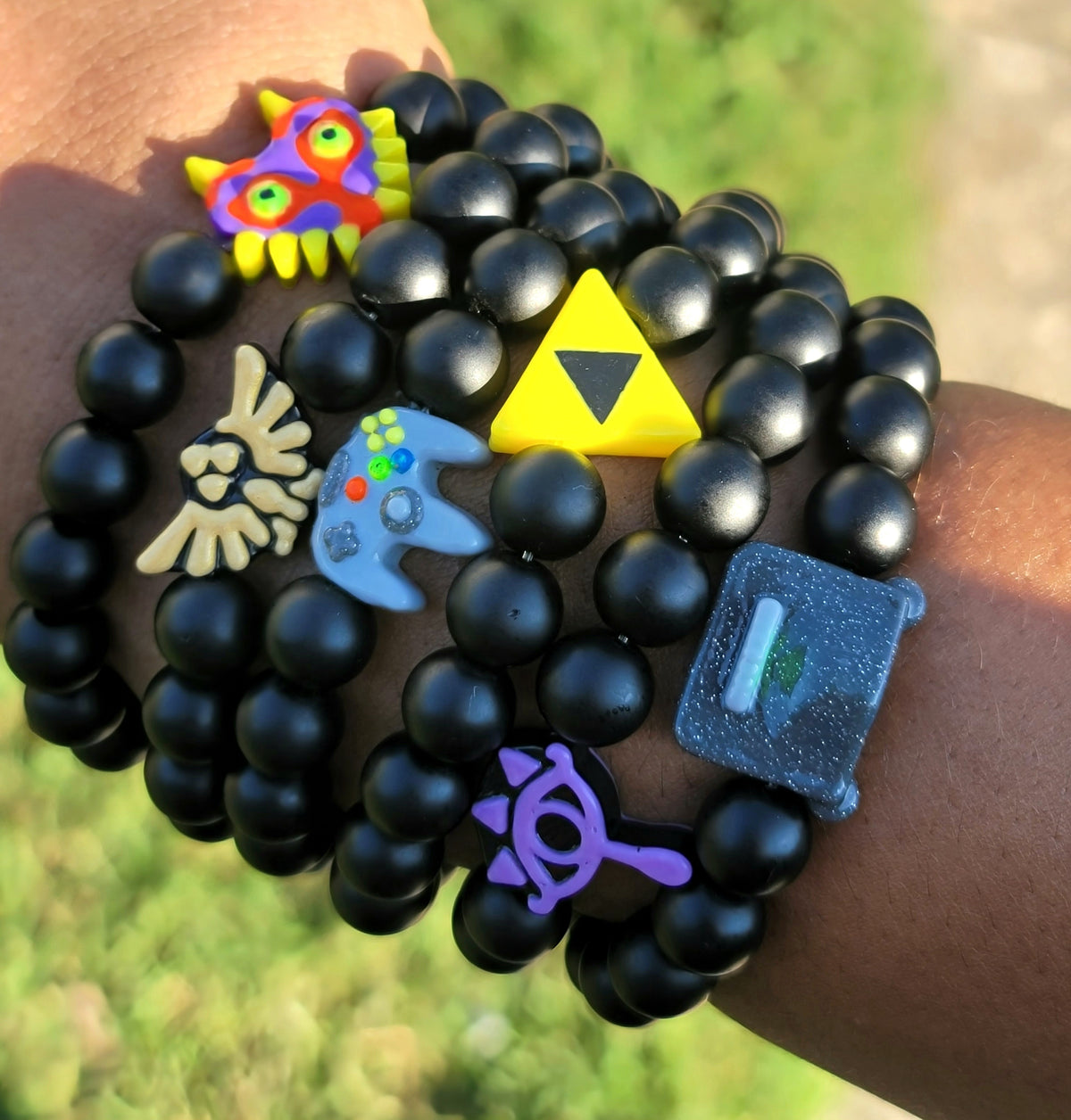 10mm Gamer Beaded Matte Bracelet