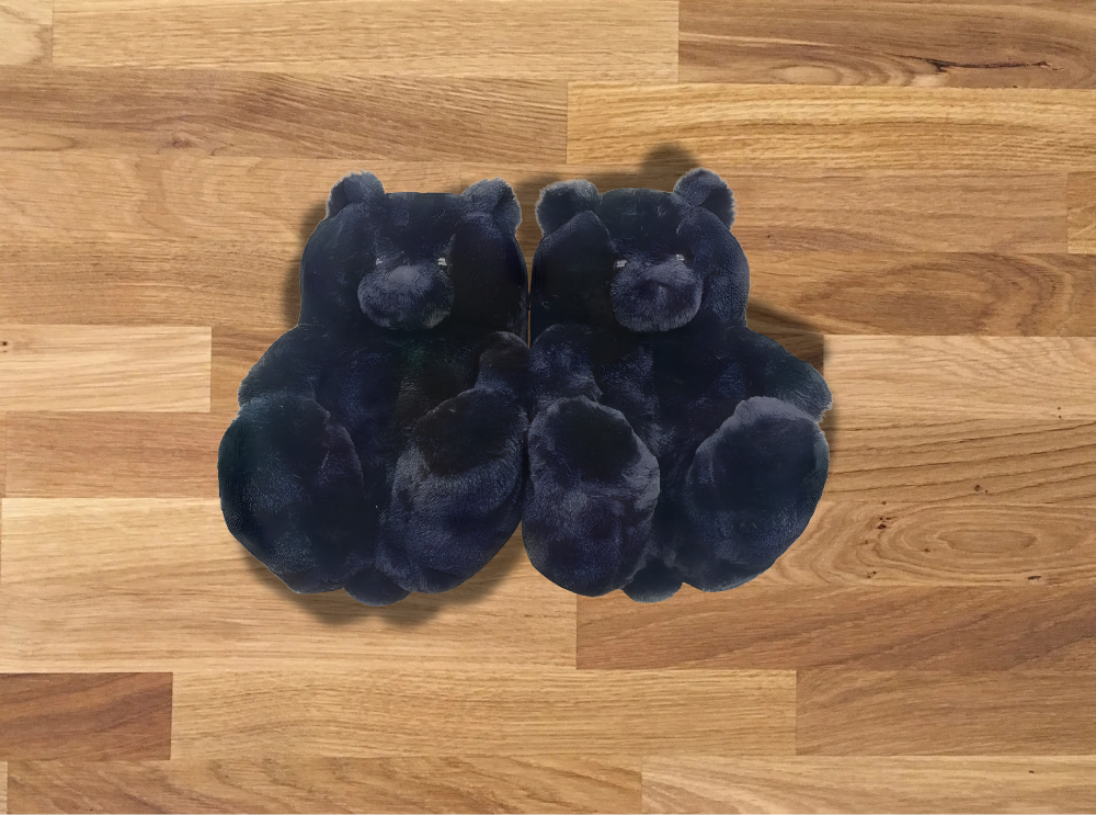 Teddy Bear Plush Slippers