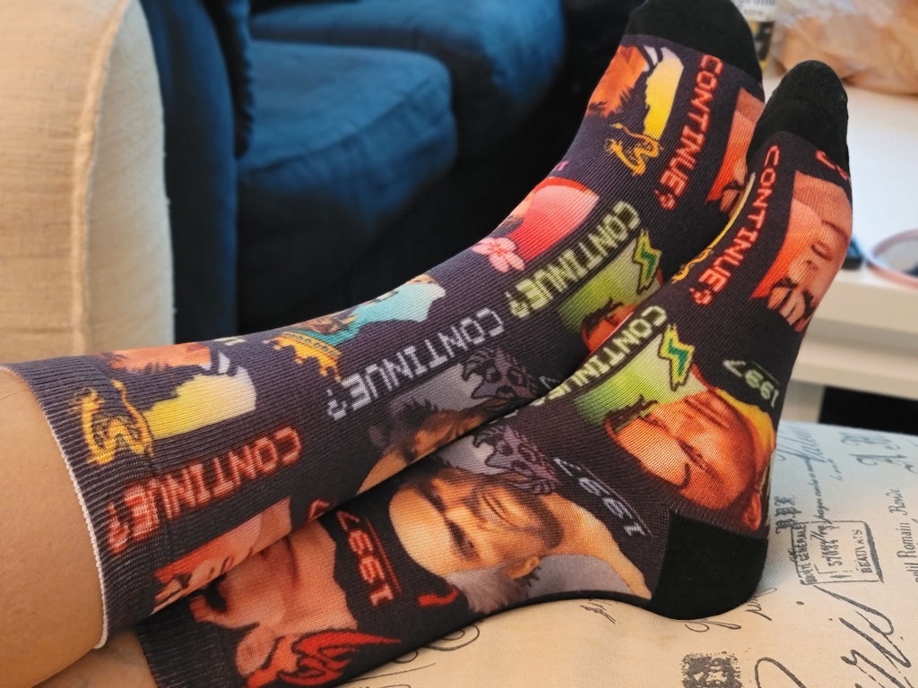 CONTINUE? Collection Print Socks