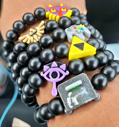 10mm Gamer Beaded Matte Bracelet