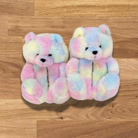 Teddy Bear Plush Slippers