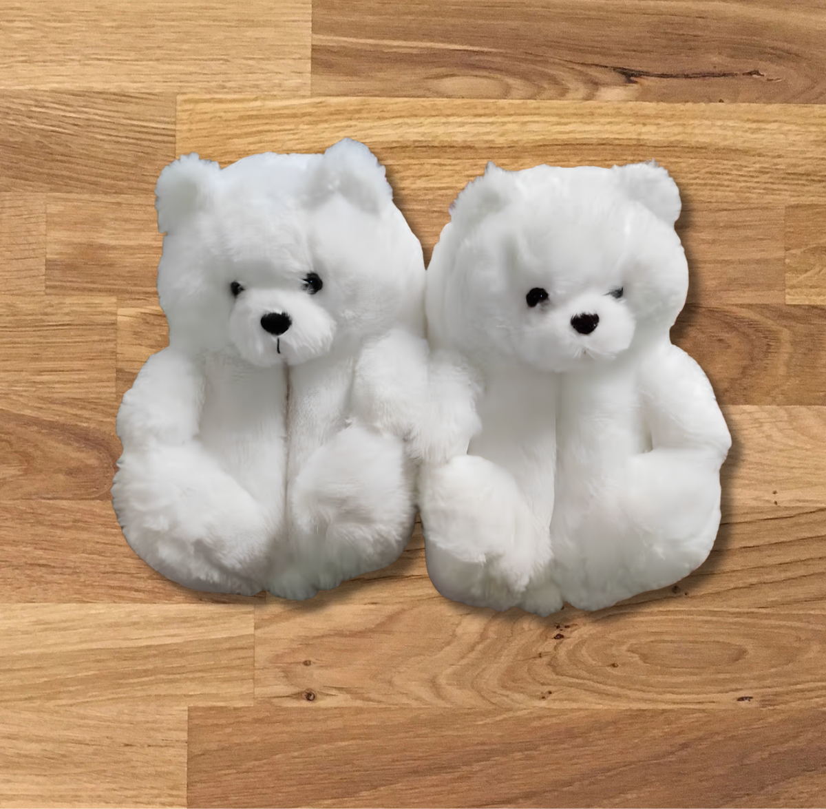 Teddy Bear Plush Slippers