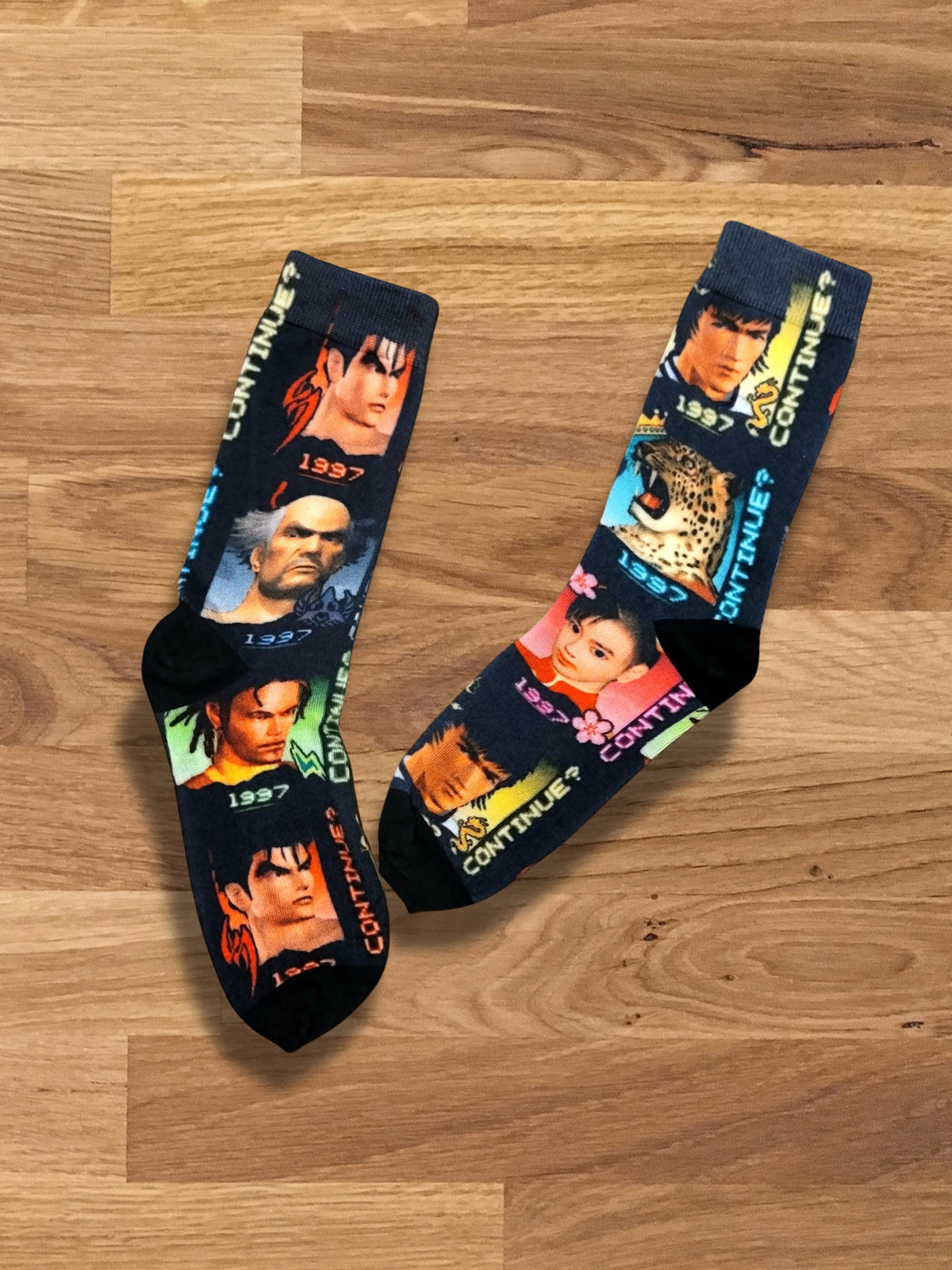 CONTINUE? Collection Print Socks